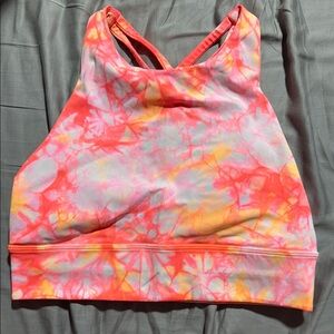 Lululemon Athletica Pink and Orange Sports Bra